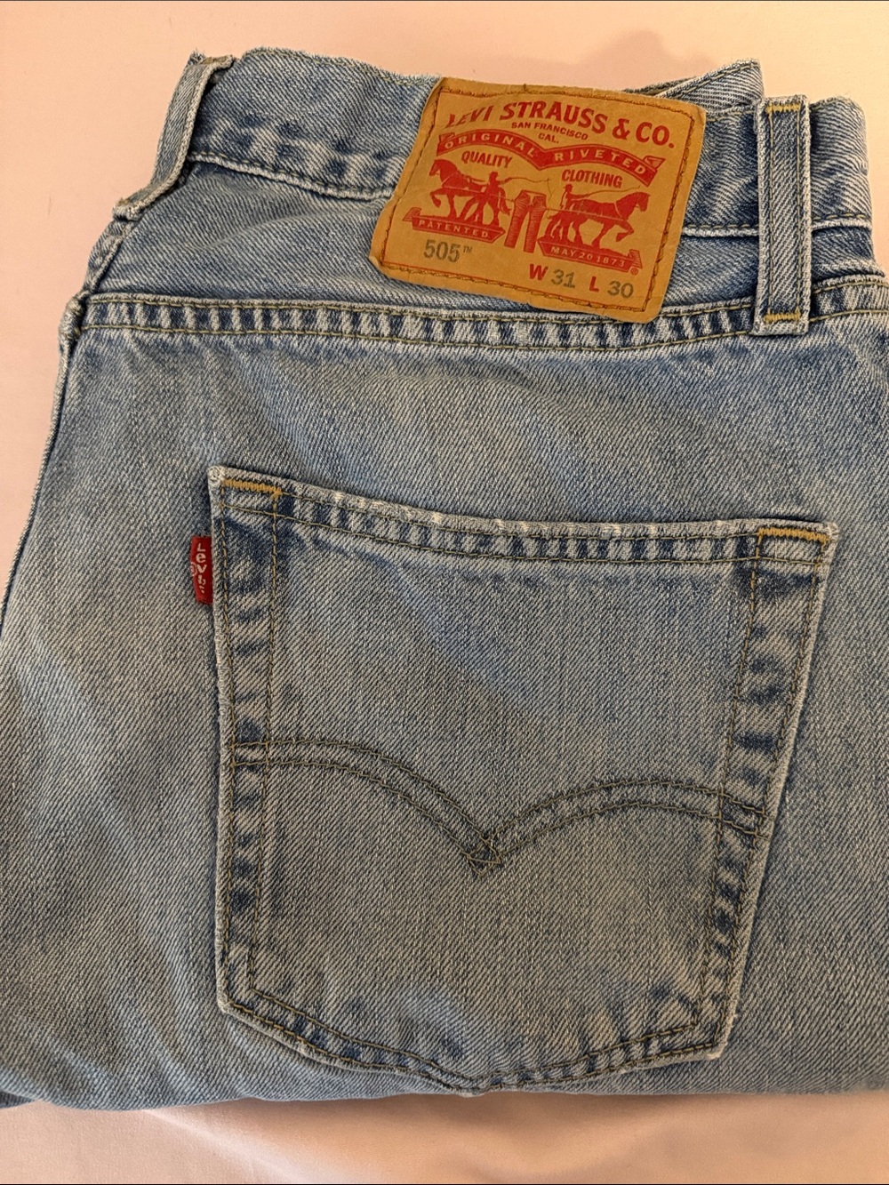 Levi's Light Blue 505 Relaxed Fit Men's Jeans